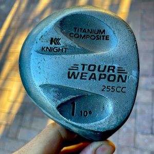 knight golf driver 10 deg Tour weapon. 
Graphite shaft in intermediate